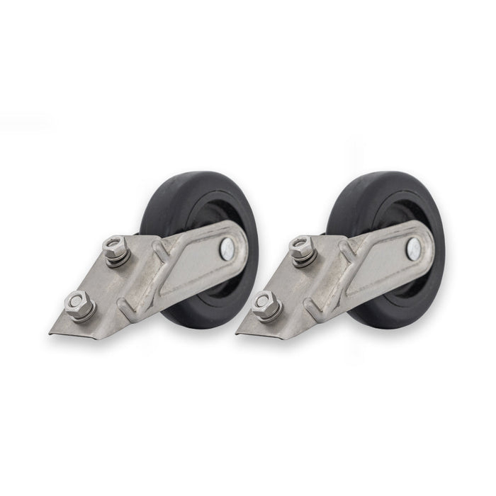 Patio Comfort Heater Part - Wheel Kit Assembly in Stainless Steel Color