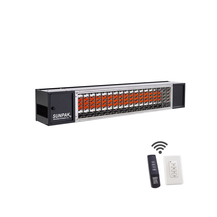 Sunpak S34 B TSR (12023LP) Liquid Propane Outdoor Infrared Patio Heater in Black (34000 BTUs) - 48 x 8 x 8 in.