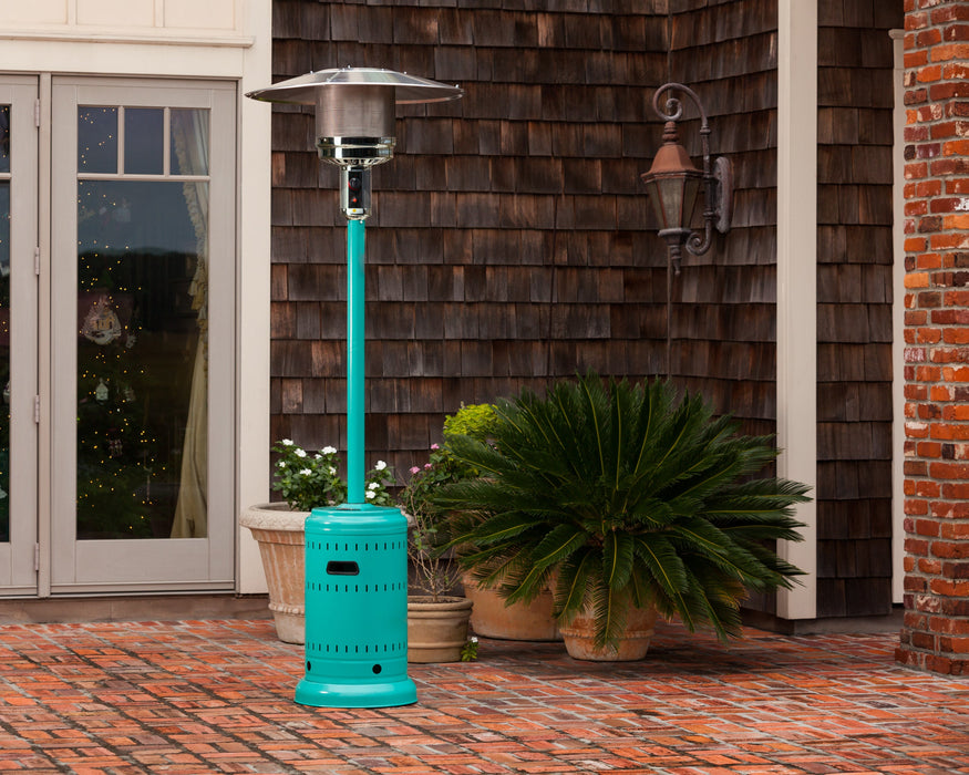 Fire Sense 61130 - Aqua Blue Powder Coated Patio Heater - Blue