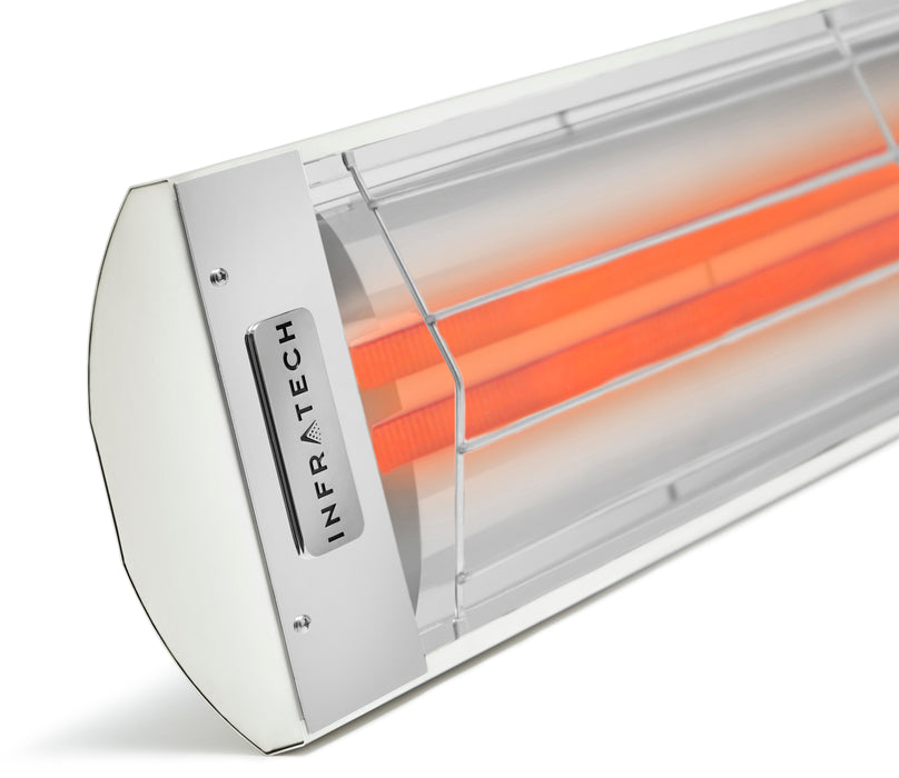 Infratech CD Series Dual Element CD5248WH 5200 Watts 480V 10.8 Amps Infrared Electric Patio Heater 48 x 8.19 x 2.5 in. White Color