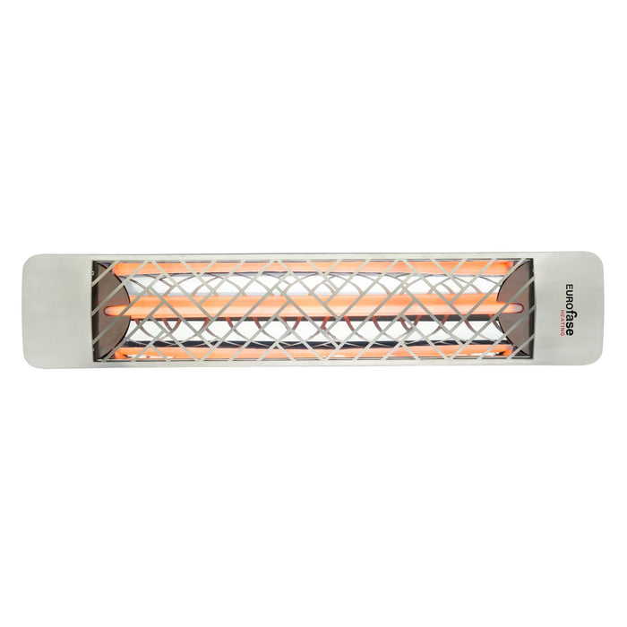 Innova Eurofase EF15120S1 1500 Watts EF15 Series Electric Infrared Patio Heater 120V 39.38 in. x 9.38 in. x 8.18 in. - Silver