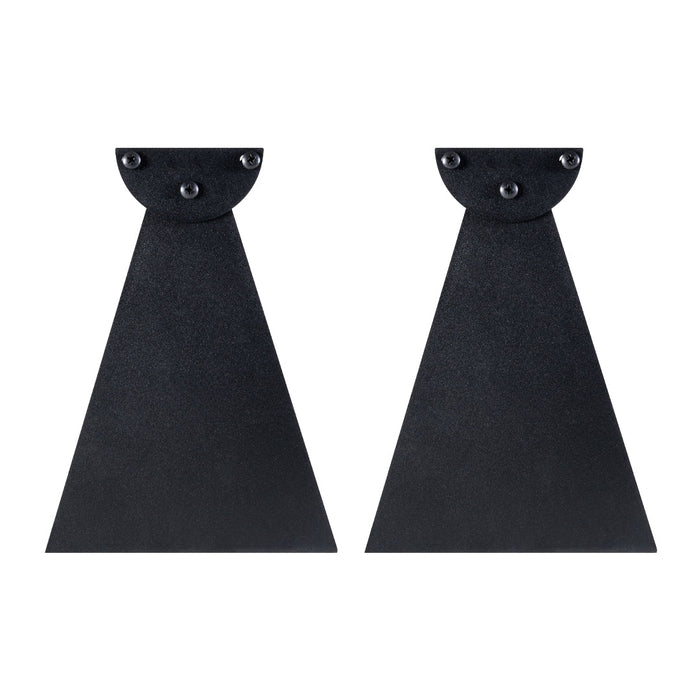 Infratech Heater Extended 8 Inch Pair of Brackets 22 1171BL - W/WD Series - Black