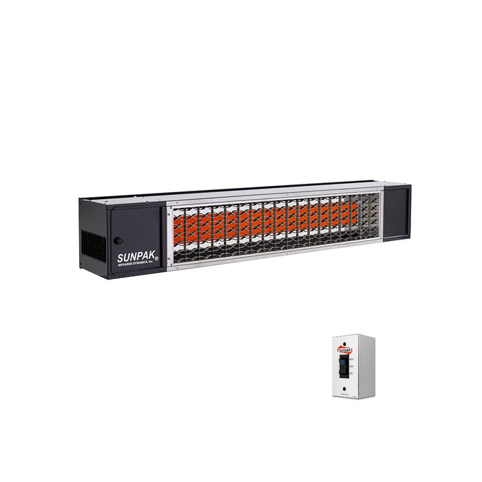 Sunpak S34 B TSH (12042LP) Liquid Propane Outdoor Infrared Patio Heater in Black (34000 BTUs) - 48 x 8 x 8 in.