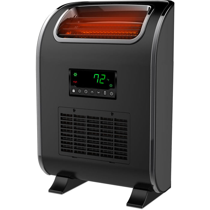 Almo HT1153UV 3 Element Slim-Line Infrared Heater with Front Air Intake and UV Light - 12.8 in. x 6.80 in. x 20.21 in.