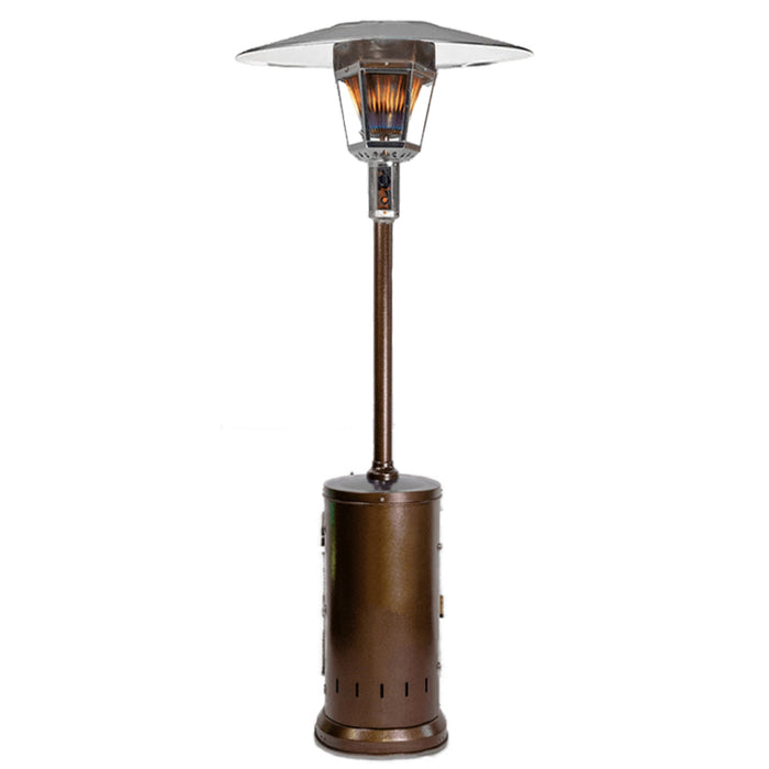 RADtec RF-ABNG Real Flame 96" Natural Gas Patio Heater - 19 x 19 x 96 in. - Antique Bronze Color