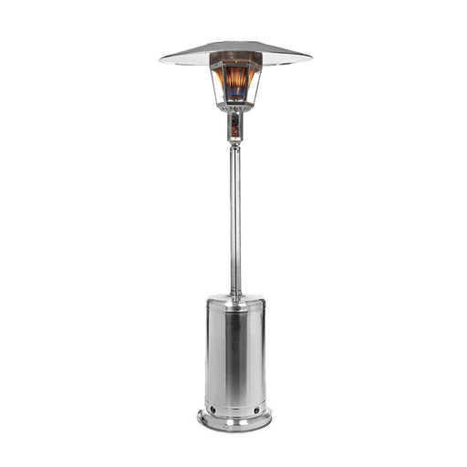 RADtec RF-SS Real Flame 96" Propane Gas Patio Heater - 19 x 19 x 96 in. - Stainless Steel Color