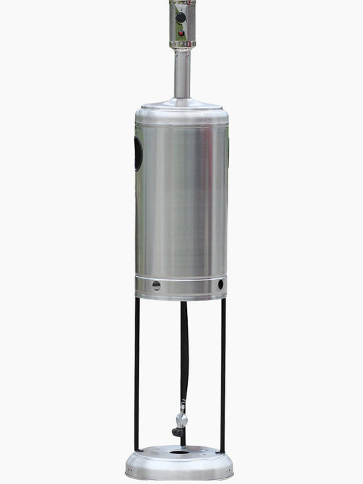 RADtec RF-SS Real Flame 96" Propane Gas Patio Heater - 19 x 19 x 96 in. - Stainless Steel Color