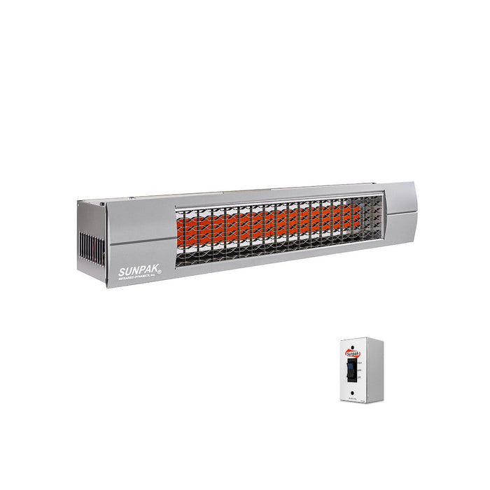 Sunpak S34 S TSH-SS Natural Gas Patio Heater - Stainless Steel Fascia