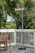 Fire Sense 02117 - Stainless Steel Telescoping Offset Pole Mounted Infrared Patio Heater - Silver