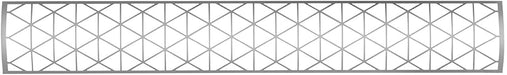 Infratech SS1D48 Dual Element Contemporary Motif Upgrade Kit For 48 Inches Heaters - Stainless Steel Color