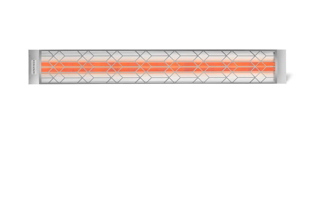 Infratech CD Series Dual Element with Craftsman Motif CD5024MG2 5000 Watts 240V 20.83 Amps Infrared Electric Patio Heater 39 x 8.19 x 2.5 in. Stainless Steel Marine Grade Color