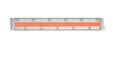 Infratech CD Series Dual Element with Traditional Motif CD5028MG4 5000 Watts 208V 24.04 Amps Infrared Electric Patio Heater 39 x 8.19 x 2.5 in. Stainless Steel Marine Grade Color