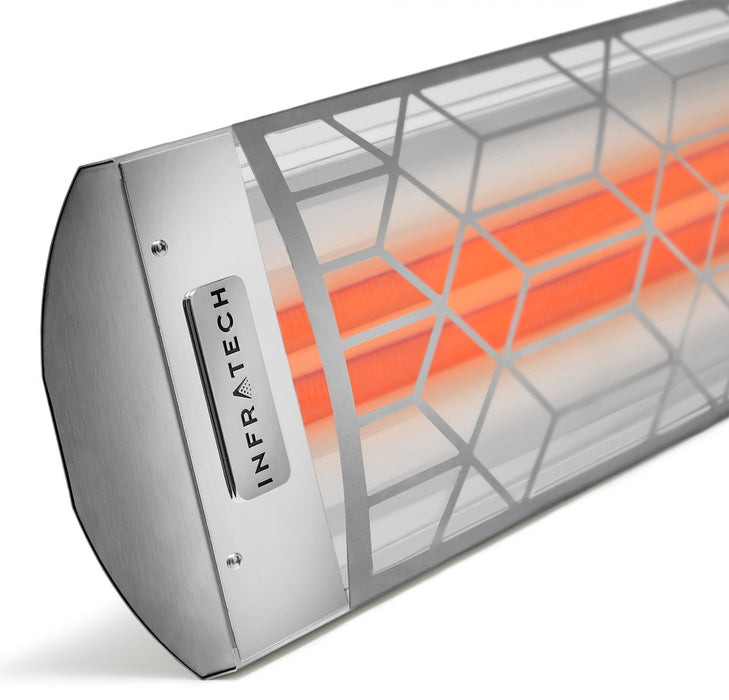 Infratech CD Series Dual Element with Craftsman Motif CD5028MG2 5000 Watts 208V 24.04 Amps Infrared Electric Patio Heater 39 x 8.19 x 2.5 in. Stainless Steel Marine Grade Color