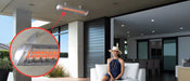 Infratech C Series Single Element with Mediterranean Motif C3028SS3 3000 Watts 208V 14.42 Amps Infrared Electric Patio Heater 61.25 x 8.19 x 2.5 in. Stainless Steel Color