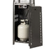 Fire Sense 64381 - Square Pyramid Flame Patio Heater in Hammered Platinum - Black