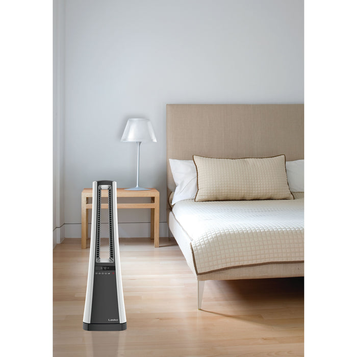 Almo AW300 Air Logic Warm Bladeless Heater with Remote Control  - 9.2 in. x 8.10 in. x 27.20 in. - Gray