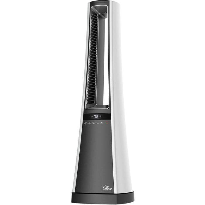 Almo AW300 Air Logic Warm Bladeless Heater with Remote Control  - 9.2 in. x 8.10 in. x 27.20 in. - Gray
