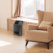 Almo CC24910 Cyclonic Digital Ceramic Heater with Remote  - 7.65 in. x 15.65 in. x 23.23 in. - Black