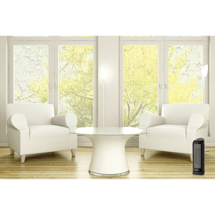 Almo CT16560 Electronic Ceramic Tower Heater  - 6.08 in. x 5.08 in. x 15.70 in. - Black