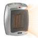 Almo 754200 Ceramic Heater with Adjustable Thermostat  - 6 in. x 7 in. x 9.2 in. - Silver