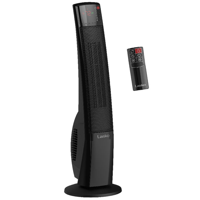 Almo CT30796 Lasko Ceramic Tower Heater with Remote Control  - 8.06 in. x 9 in. x 29.15 in. - Black