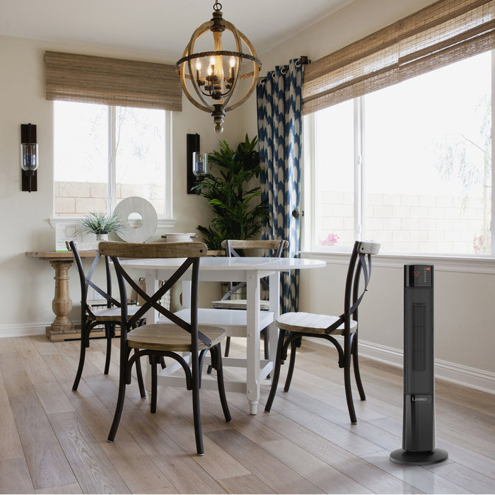 Almo CT30796 Lasko Ceramic Tower Heater with Remote Control  - 8.06 in. x 9 in. x 29.15 in. - Black