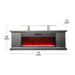 Almo LDFP0009US-BLK 72-inch Media Fireplace with Faux Glass Beads  - 18 in. x 72 in. x 20 in. - Black