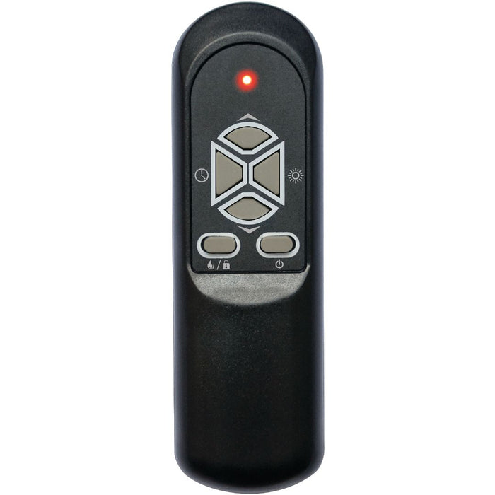 Almo ZCFP1032US 60-in. Faux Stone Media Fireplace Heater with Remote Control  - 18 in. x 60 in. x 20 in. - Brown