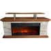 Almo ZCFP1032US 60-in. Faux Stone Media Fireplace Heater with Remote Control  - 18 in. x 60 in. x 20 in. - Brown