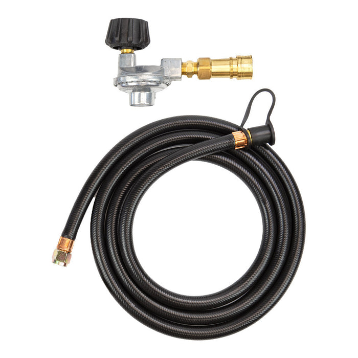 BROMIC BH8280034 Part Accessory Long Hose Regulator - Tungsten Portable - Black-Brass