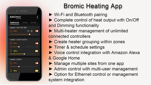 BROMIC BH8380061 Part Accessory Affinity Smart-Heat Control Eclipse Portable Coming Spring 2025 - x x in. - White