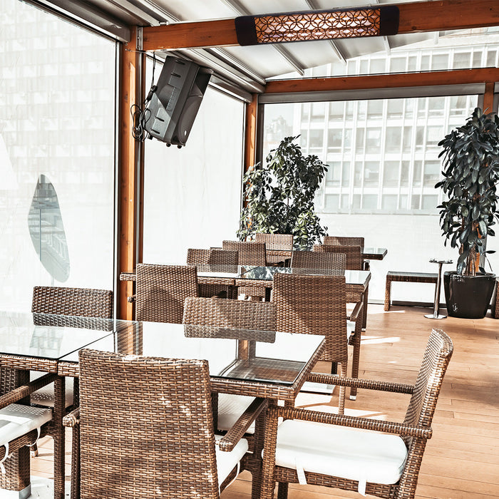 Innova Heaters Innova Eurofase EF40240S Electric Infrared Patio Heater - Stainless ...