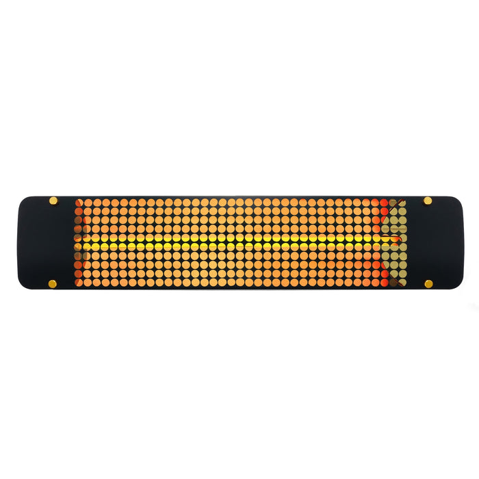 Innova Eurofase EF25240B7 2500 Watts EF25 Series Electric Infrared Patio Heater 240V 39.38 in. x 9.38 in. x 8.18 in. - Black