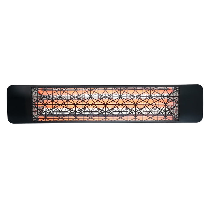 Innova Eurofase EF15120B4 1500 Watts EF15 Series Electric Infrared Patio Heater 120V 39.38 in. x 9.38 in. x 8.18 in. - Black