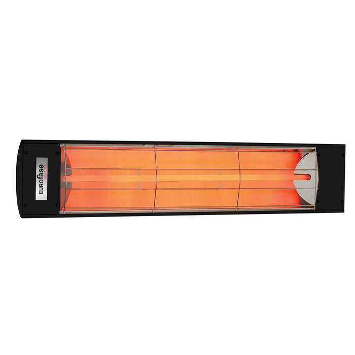 Innova Eurofase EF25208B 2500 Watts EF25 Series Electric Infrared Patio Heater 208V 39.38 in. x 9.38 in. x 8.18 in. - Black