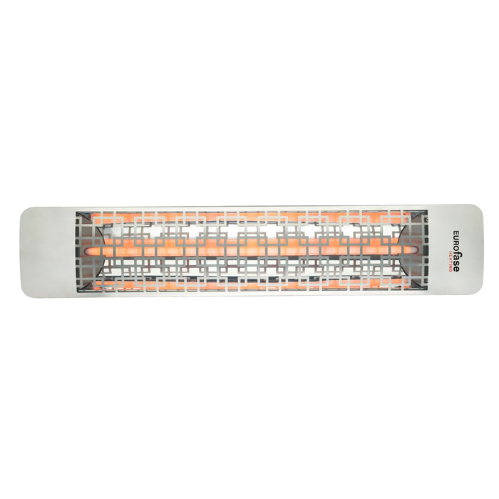 Innova Eurofase EF30208S5 3000 Watts EF30 Series Electric Infrared Patio Heater 208V 61.25 in. x 9.38 in. x 8.18 in. - Stainless Steel