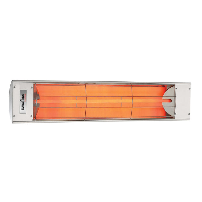 Innova Eurofase EF25240S 2500 Watts EF25 Series Electric Infrared Patio Heater 240V 39.38 in. x 9.38 in. x 8.18 in. - Stainless Steel