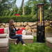 2-PACK of Paragon Outddoor OH-BL32-7R - Liquid Propane Helios Round Flame Tower Heater with Remote Control - Satin Black