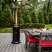 4-PACK of Paragon Outddoor OH-BL32-7R - Liquid Propane Helios Round Flame Tower Heater with Remote Control - Satin Black