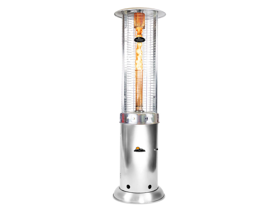 4-PACK of Paragon Outddoor OH-SS32-7R - Liquid Propane Helios Round Flame Tower Heater with Remote Control - Stainless Steel