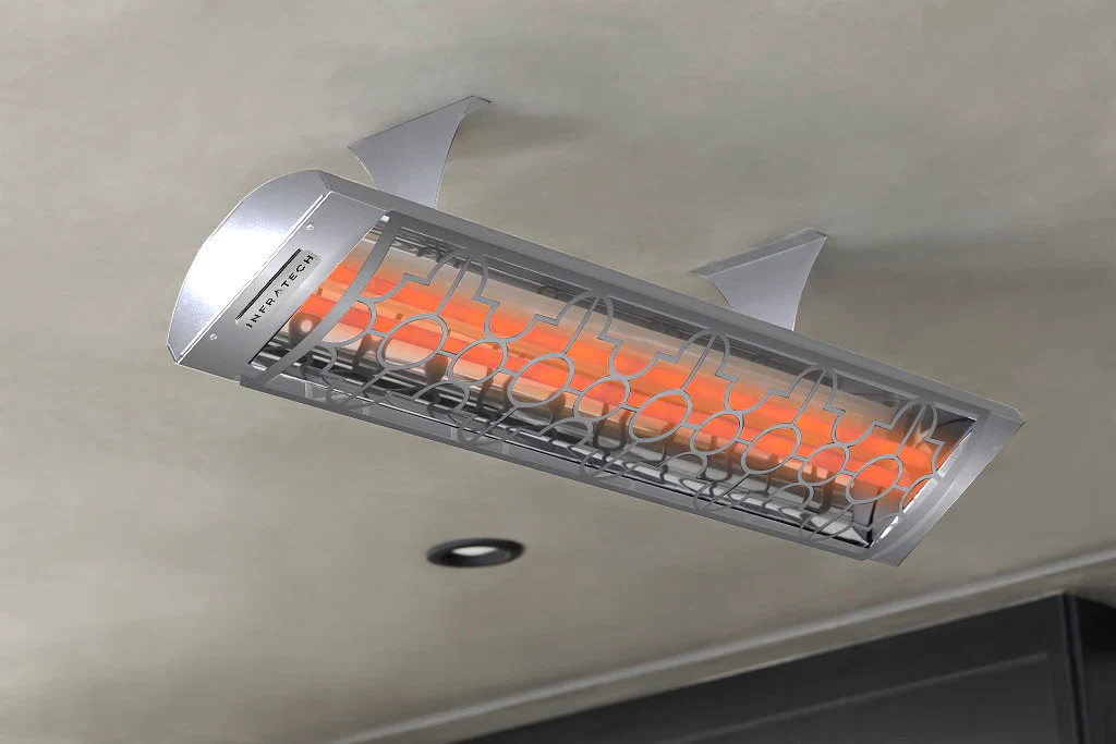 Infratech CD Series Dual Element Mediterranean Motif in Stainless Steel Color