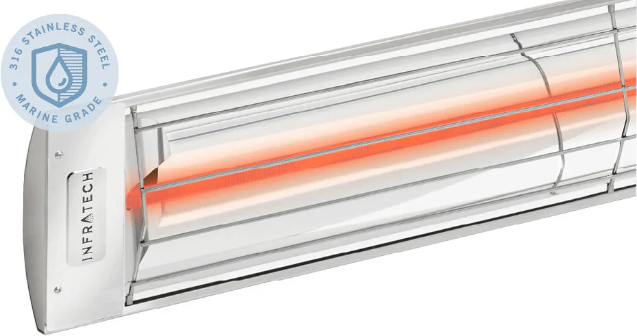 Infratech C Series Single Element in Marine Grade Stainless Steel Color