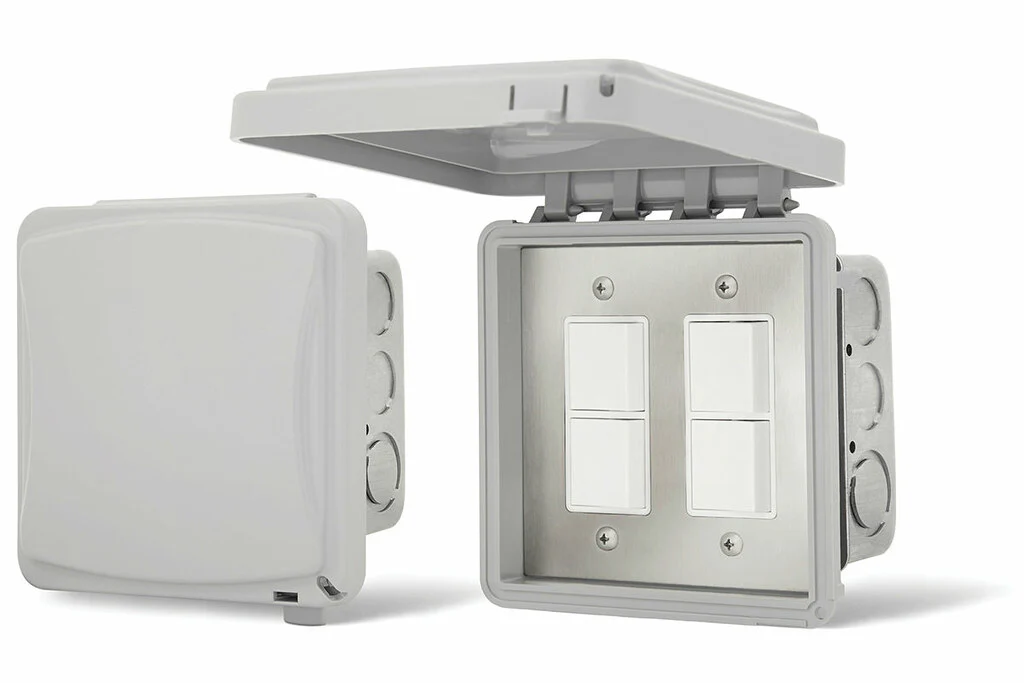 Infratech 14 4315 Duplex Stack Switch Dual Flush Mount with Weatherproof Cover