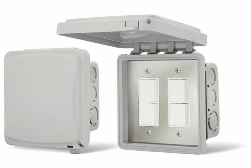 Infratech 14 4315 Duplex Stack Switch Dual Flush Mount with Weatherproof Cover