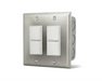 Infratech 14 4305 Duplex Stack Switch Dual SS Wall Plate with Gang Box