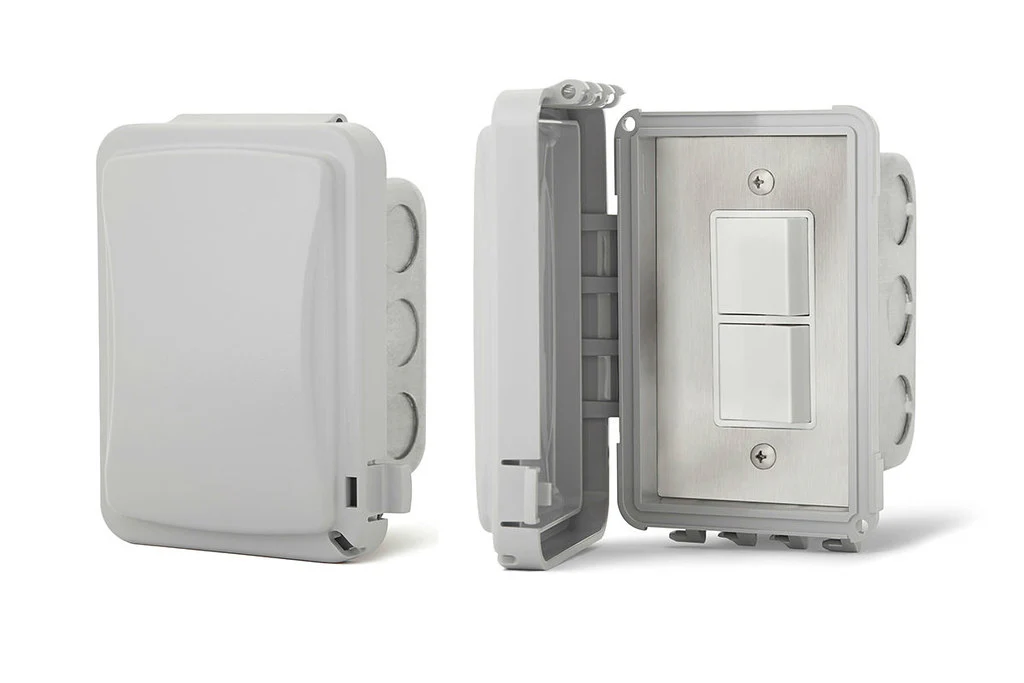 Infratech 14 4310 Duplex Stack Switch Single Flush Mount with Weatherproof Cover