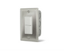 Infratech 14 4300 Duplex Stack Switch Single SS Wall Plate with Gang Box