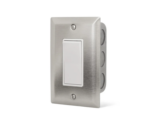 Infratech 14 4400 On Off Switch Single SS Wall Plate with Gang Box