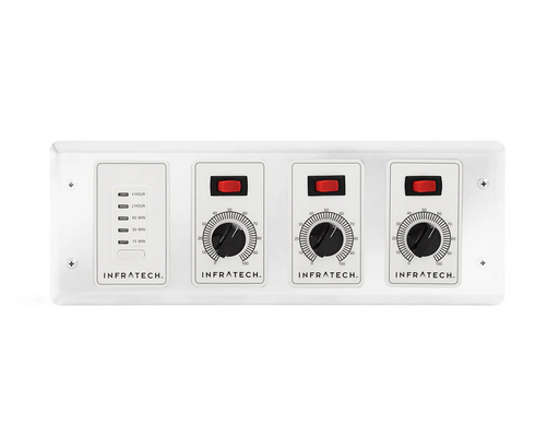 Infratech 30 4047 WH Solid State Control - 3 Zone Analog Control with Digital Timer