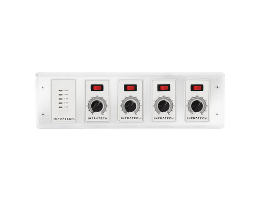 Infratech 30 4048 WH Solid State Control - 4 Zone Analog Control with Digital Timer